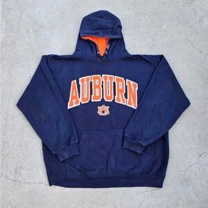 Auburn University Mens Size XL Navy Blue Embroided University Hoodie